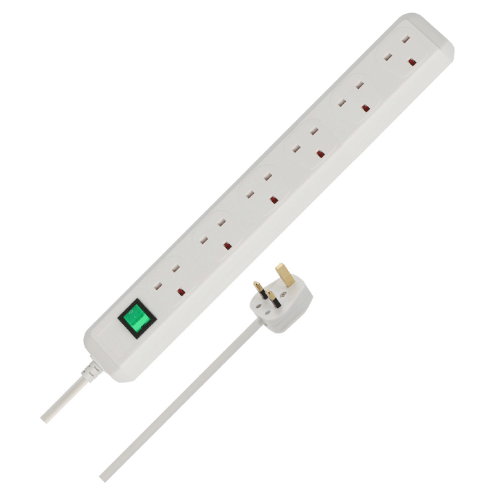 ECO-LINE 6-WAY WHITE 1.5M A05VV-F 3G1.25