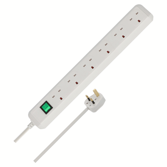 ECO-LINE 6-WAY WHITE 1.5M A05VV-F 3G1.25