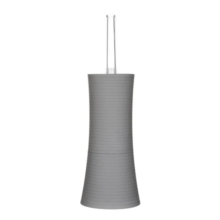 TOILET BRUSH PS STRIPE GREY