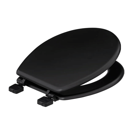 TOILET SEAT WOOD + PS BLACK