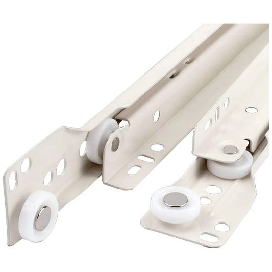 DRAWER SLIDES WHITE 25CM