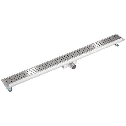 LINEAR SHOWER CHANNEL & STAINLESS STEEL GRID PVC 65X500MM 50MM