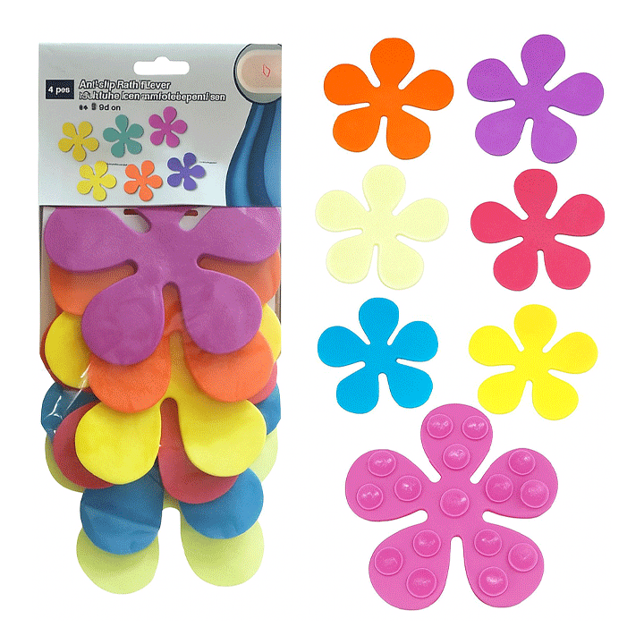NON SLIP BATH FLOWERS