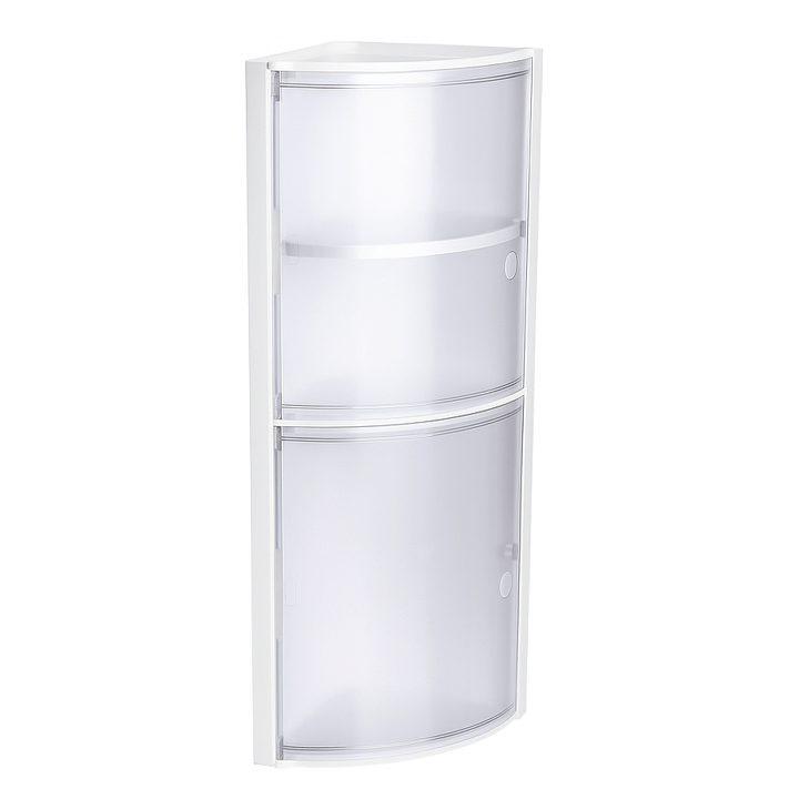 CORNER SHELF CRYSTAL GLACE