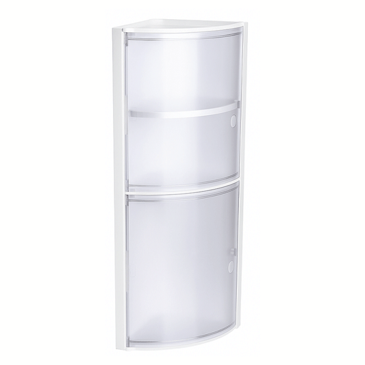 CORNER SHELF CRYSTAL GLACE
