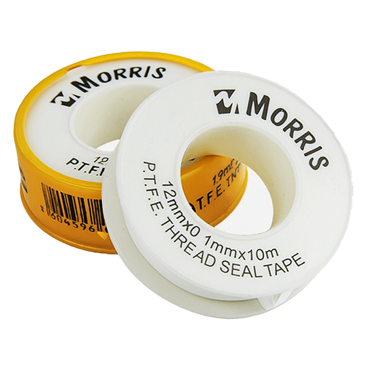 PTFE TAPE 12MMX0.1CMX10M MORRIS