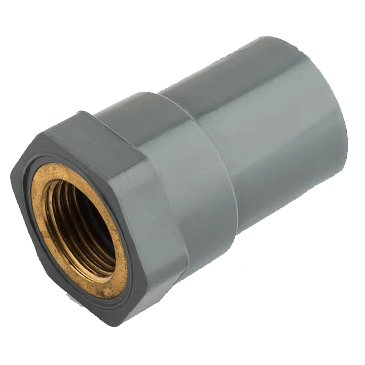 ADAPTOR UPVC BRONZE THREADED FEMALE 16MMX1/2 BSP LRK6743