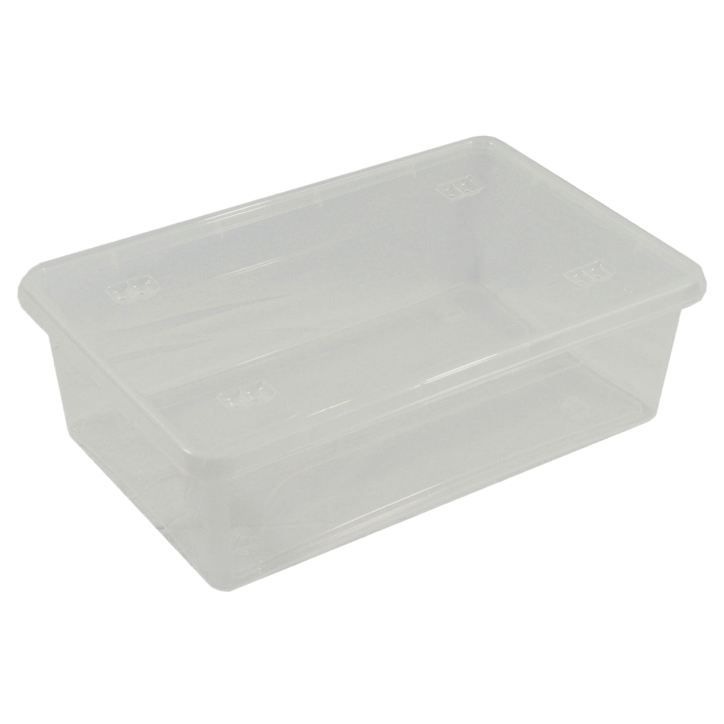 MULTIUSE BOX PLASTIC 585X390X117MM TRANSPARENT BOTTOM+COVER
