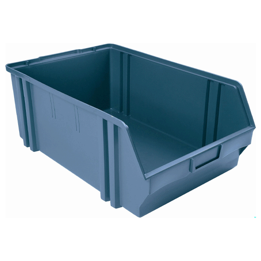 PLASTIC PETROL BLUE BIN 205X335X149MM
