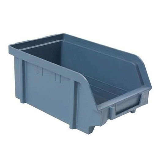 PLASTIC PETROL BLUE BIN 305X480X177MM