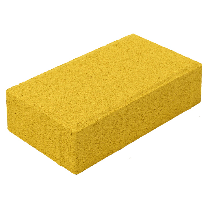 CONCRETE BLOCKS 100X200X60MM YELLOW