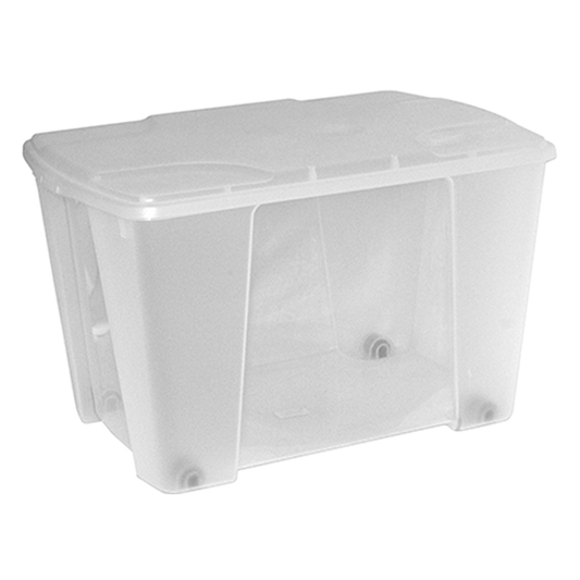 MULTIUSE BOX PLASTIC L565X390XH350MM W/TRANSPARENT BOTTOM+COVER