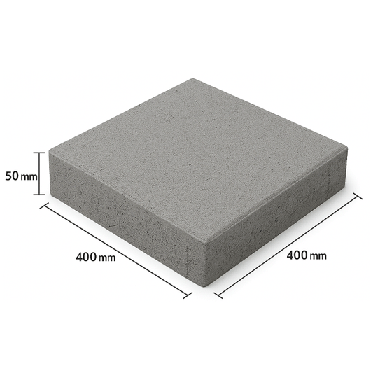 PAVING SLAB GREY 400X400X50MM
