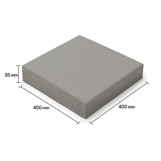 PAVING SLAB 400X400X35MM GREY