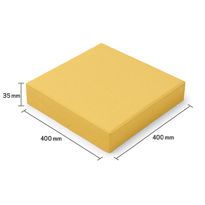 CONCRETE SLAB 400X400X35MM YELLOW
