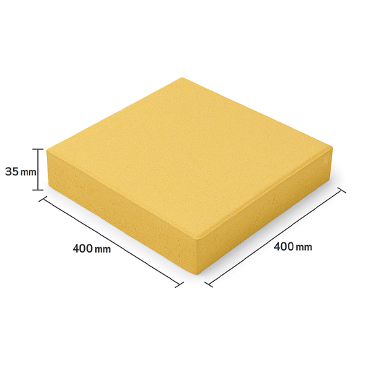 CONCRETE SLAB 400X400X35MM YELLOW