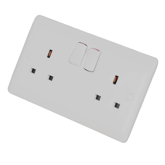 2GANG S/SOCKET 13A S.P
