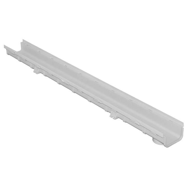 PLASTIC DRAINAGE CHANNEL PVC 100X55X1000MM