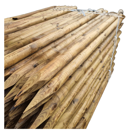 TREE STAKE  WOODEN POINTED 35X45X2000MM