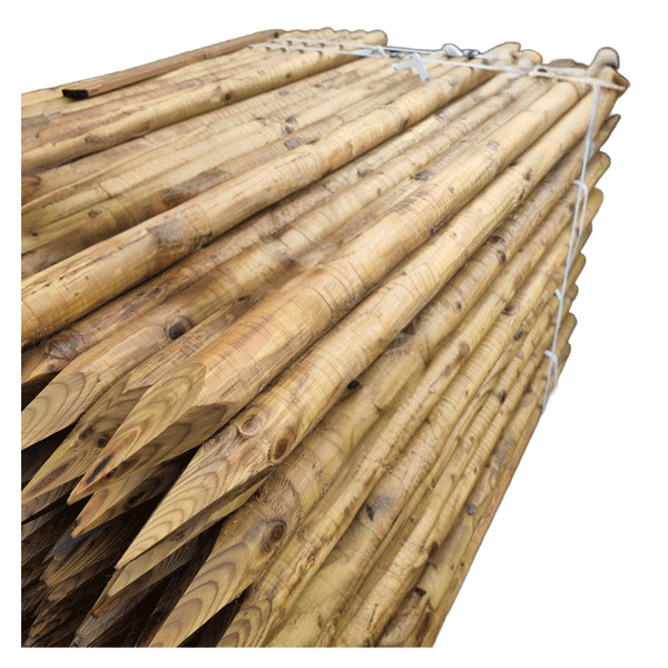 TREE STAKE  WOODEN POINTED 35X45X2000MM