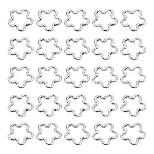 FLOWER RINGS METAL 100PCS