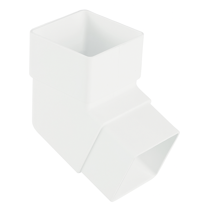 DOWNPIPE ELBOW PLASTIC WHITE 45°