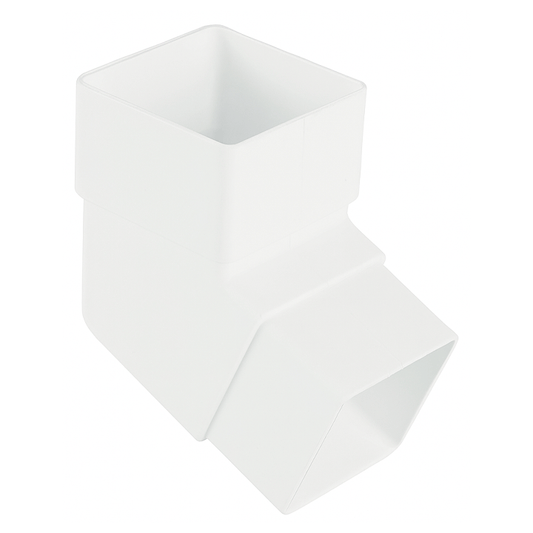 DOWNPIPE ELBOW PLASTIC WHITE 45°