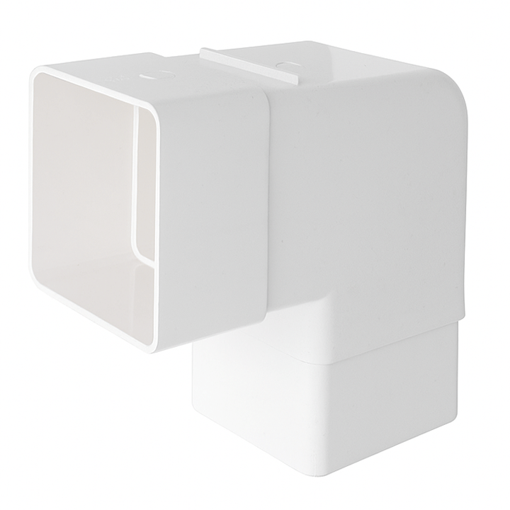 DOWNPIPE ELBOW PLASTIC WHITE 90°