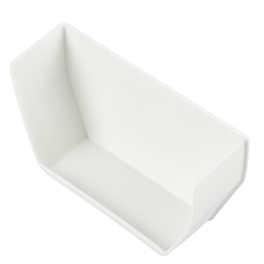 GUTTER END CUP FEMALE PLASTIC WHITE