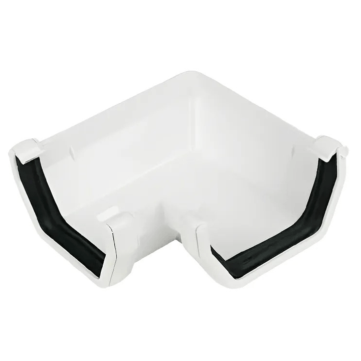 GUTTER ELBOW PLASTIC WHITE