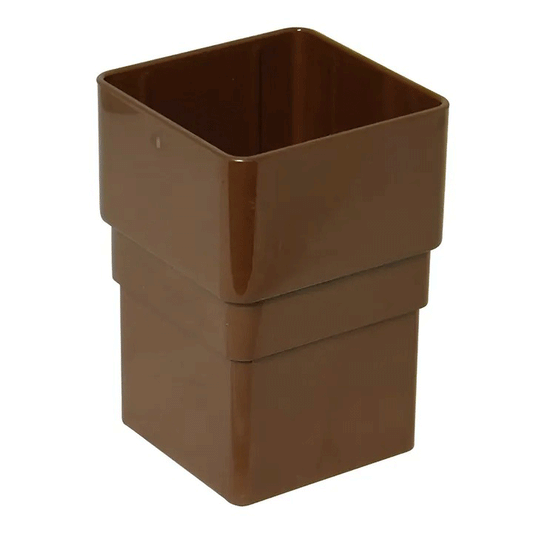 BRACKET JOINING DOWNPIPE PLASTIC BROWN