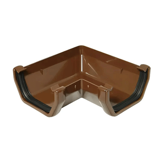GUTTER ANGLE PLASTIC BROWN