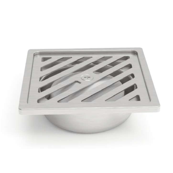 FLOOR DRAIN ANTI-ODOUR 100X100MM ?2" INOX