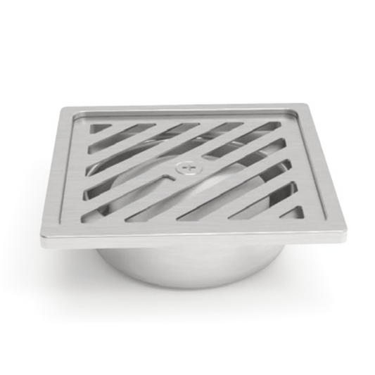 FLOOR DRAIN ANTI-ODOUR 100X100MM ?2" INOX
