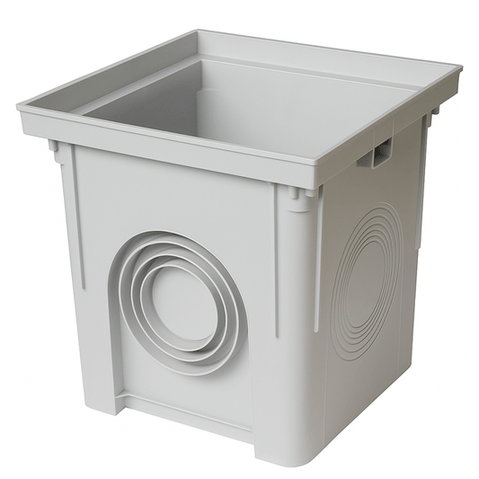 DRAIN WELL BOX 250X250MM GREY