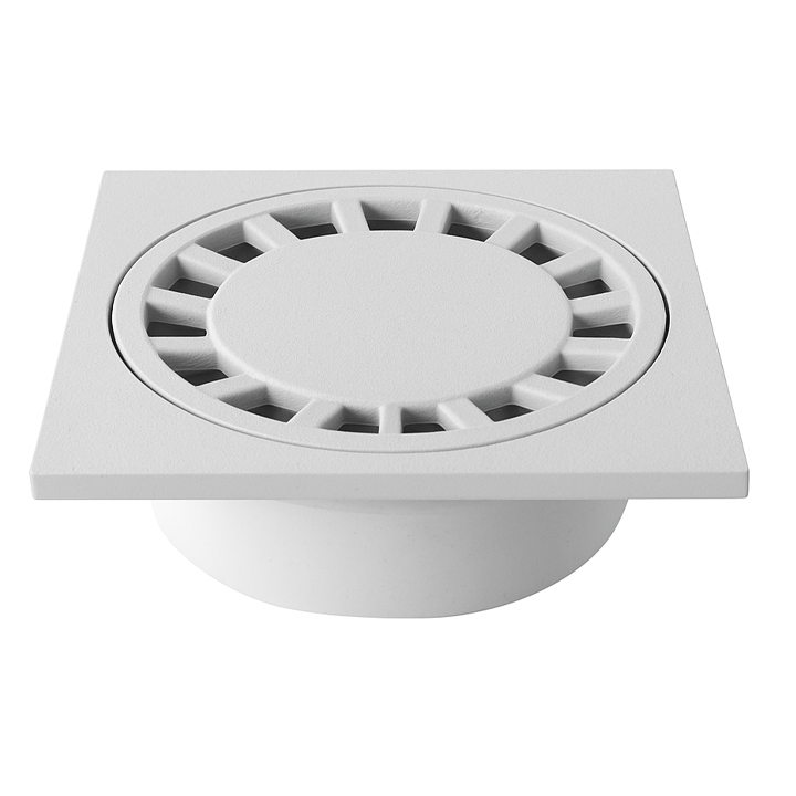 ΣΙΦΩΝΙ ΔΑΠΕΔΟΥ ABS ΓΚΡΙ 150x150mm Ø40 / Ø50 / Ø63 / Ø125mm