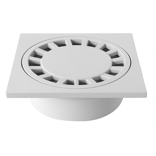 FLOOR DRAINAGE ABS GREY 150X150MM  DIAM. 40-50-63-125M