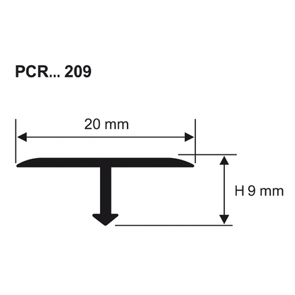 PROCOVER JOINT 20X9MM SILVER  2.7M