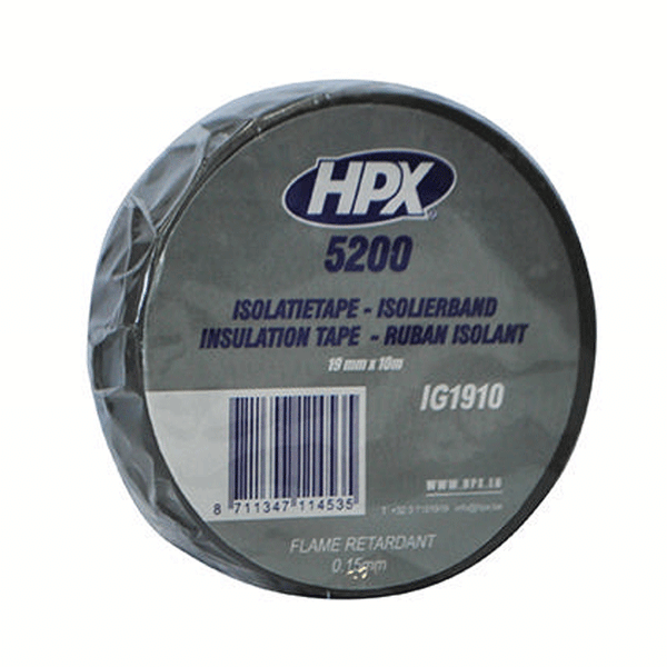 HPX INSULATING TAPE BLACK 19MMX10M