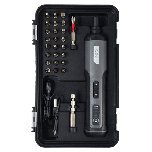 DELI TOOLS 24PCS CORDLESS SCREWDRIVER Li-Ion 4V 5N.m