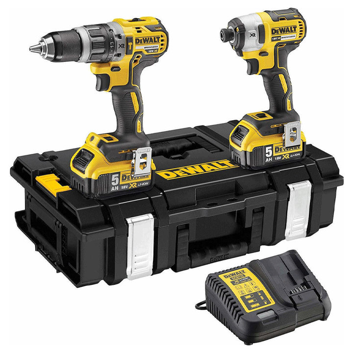 DEWALT IMPACT DRILL & IMPACT SCREWDRIVER 18V XR 2X5.0 AH