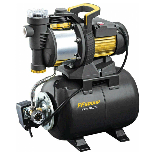 F.F. GROUP AUTOMATIC BOOSTER SYSTEM COUPLED WITH GARDEN JET PUMP 1300W
