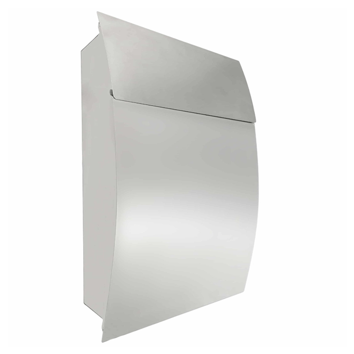 MAILBOX STAINLESS STEEL SILVER 460X120X320X0,6MM FF GROUP