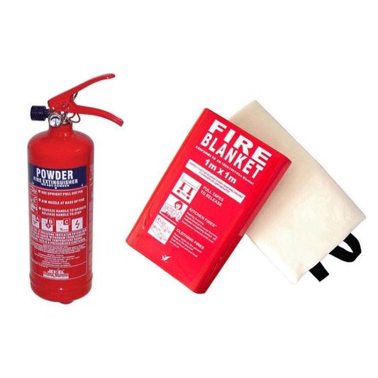 TWIN PACK EXTINGUISHER AND BLANKET