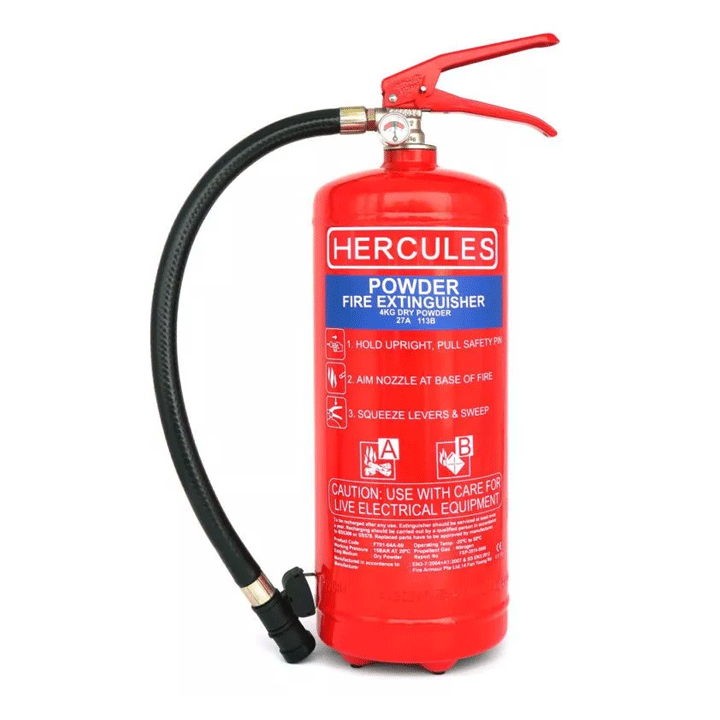 FIRE EXTINGUISHER POWDER 4KG ABC PD EN3