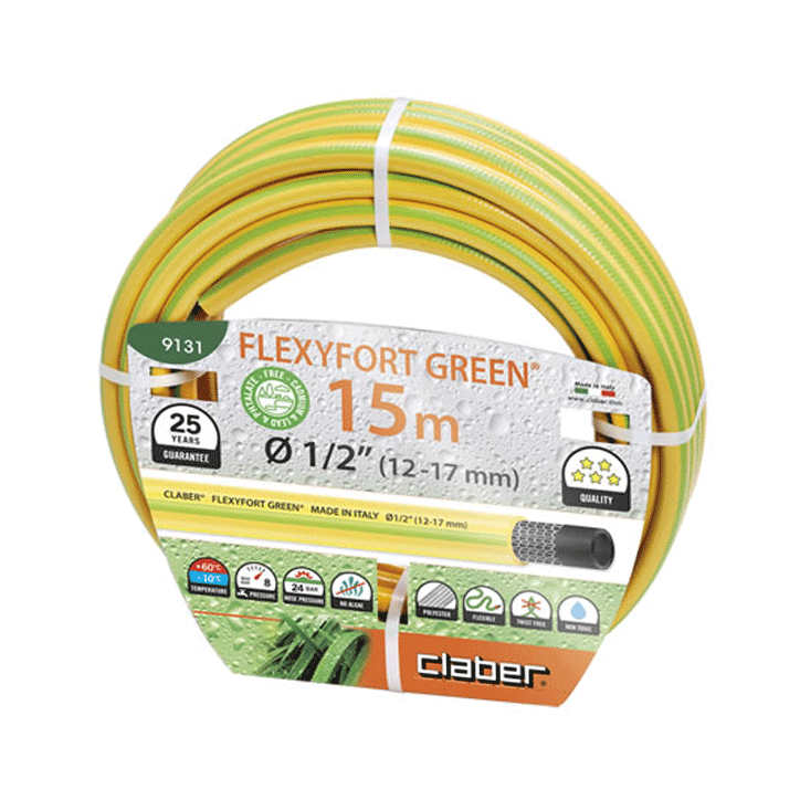 HOSE FLEXYFORT GREEN 1/2" [12-17MM] 15M