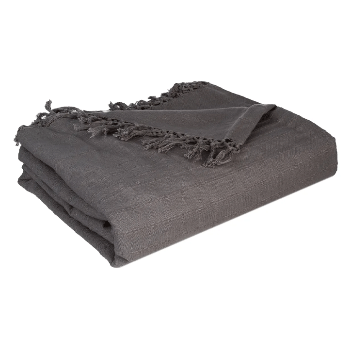 GREY BEDSPREAD 230X250