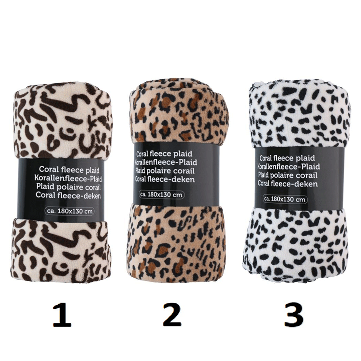 PLAID CORAL FLEECE 3AS PRINTED