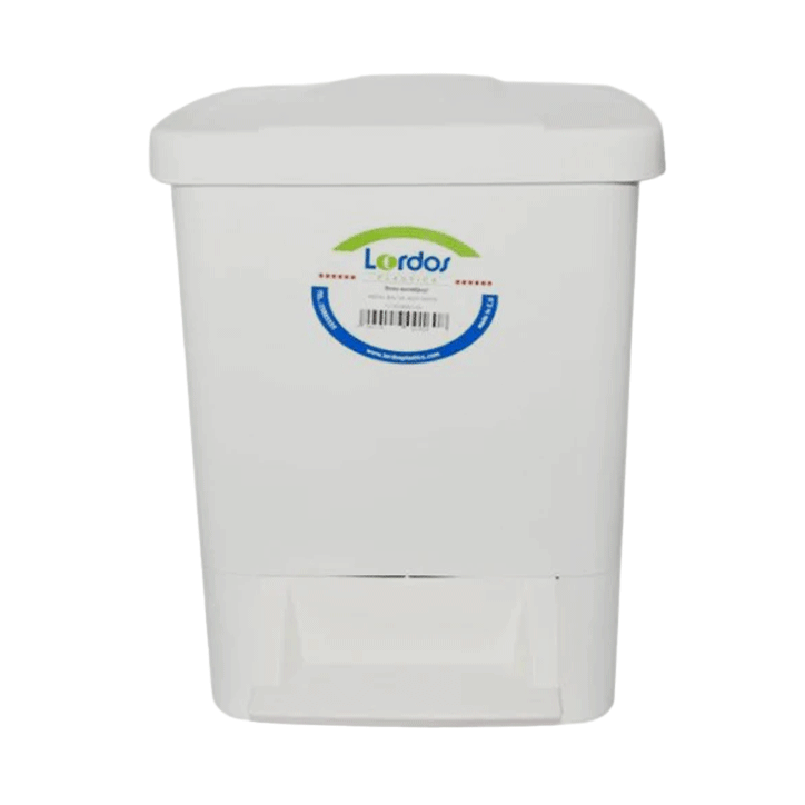 PEDAL BIN 9L WHITE-IVORY-FIBRE