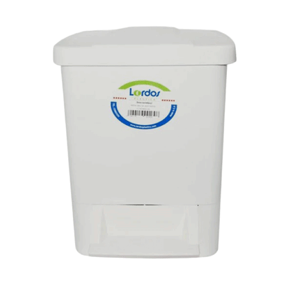 PEDAL BIN 9L WHITE-IVORY-FIBRE